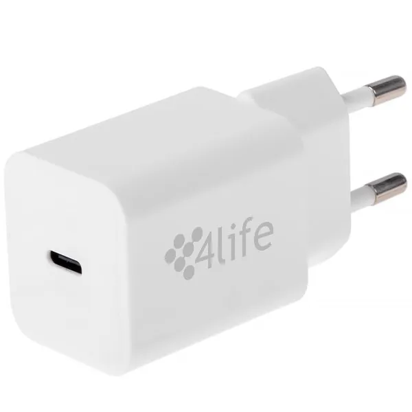 ADAPTADOR DE TOMADA USB-C 4LIFE FL8230CGW 30W 1SAIDA(PADRAO BR)BRANCO