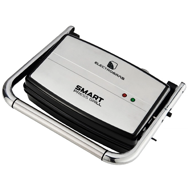 Mixtera y Grill Electrobras Smart Press Grill EBPG-02 1.200 watts 127V ~ 60Hz - Plata/Negra