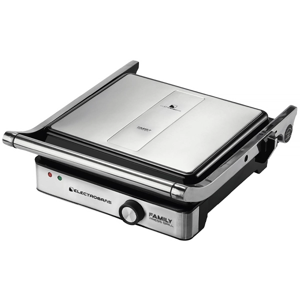 Mixtera y Grill Electrobras Press Grill EBPG-03 1.500 watts 127V ~ 60Hz - Plata/Negra