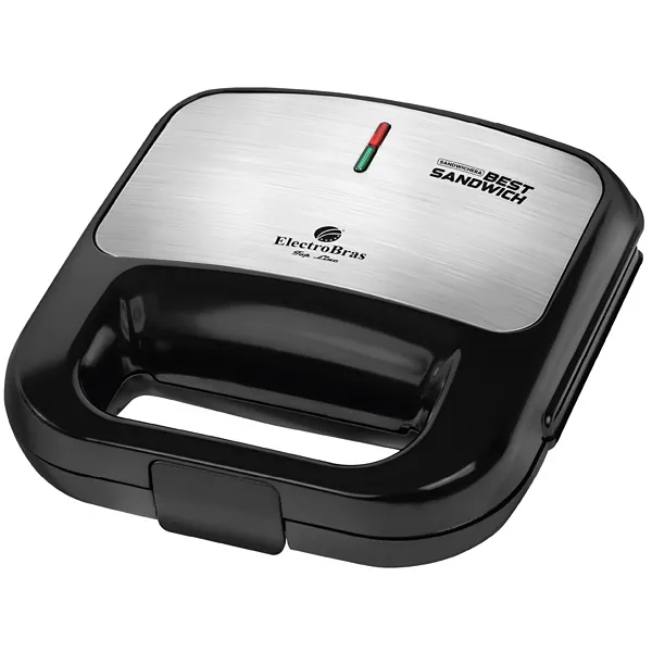 Sanduicheira ElectroBras Best Sandwich EBSD-01 750 watts 127V ~ 60Hz - Preto/Prata