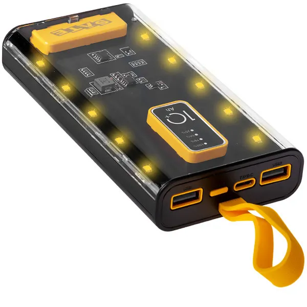 CARREGADOR PORTATIL USB SATELLITE A-PB410004 10000MAH 2SAIDA PRE/AMA