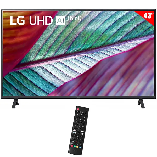 TV  LG 43" 43UR7800PSB LED SMART 4K ULTRA HD BLUETOOTH+CONVERSOR