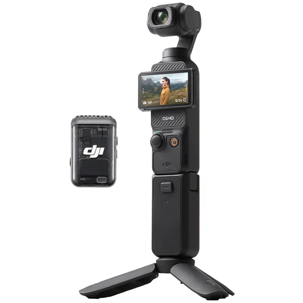 Estabilizador DJI Osmo Pocket 3 Creator Combo Con Cámara de 3 Ejes 4K Ultra HD - Negro