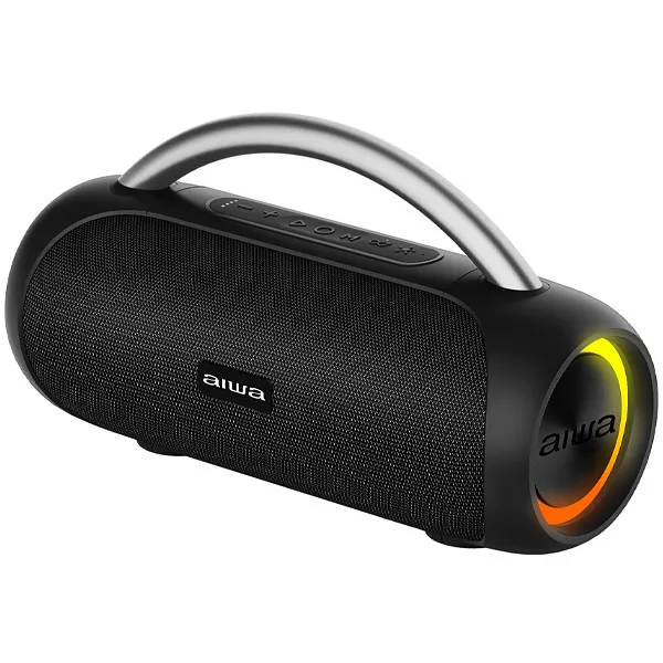 SPEAKER AIWA AW-S10BTB (BOOMBOX)TWS BLUETOOTH USB FM AUX 20WATTS PRETO