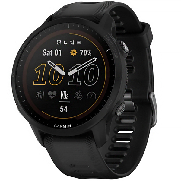 Smartwatch Garmin Forerunner 955 Solar 010-02638-00 con GPS/Wi-Fi - Negro