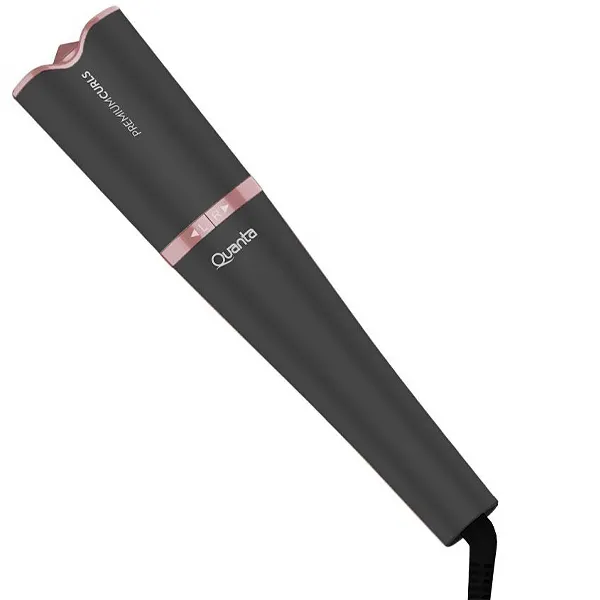 MODELADOR QUANTA QTCA100 PREMIUM CURLS 30WATTS 2V CINZA/ROSA