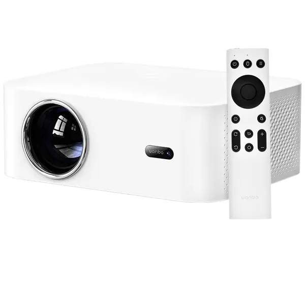 Projetor Wanbo X2 Pro de 450 ANSI Lúmens com HDMI e USB Bivolt - Branco