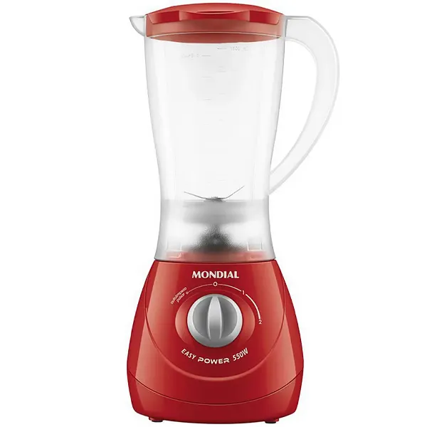 Licuadora Mondial Easy Power L-550-R 550 watts 2 Velocidades + Pulsar 127V ~ 60Hz - Roja/Gris