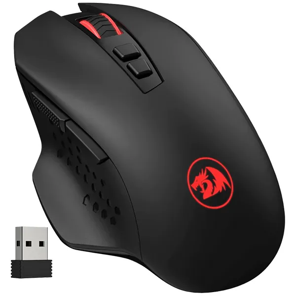 MOUSE REDRAGON M656 GAINIER WIRELESS GAMING USB OPTICO PRETO