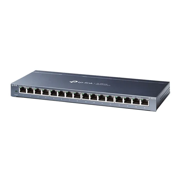 SWITCH TP-LINK TL-SG116 16PORTAS 10/100/1000MBPS ANATEL CINZA