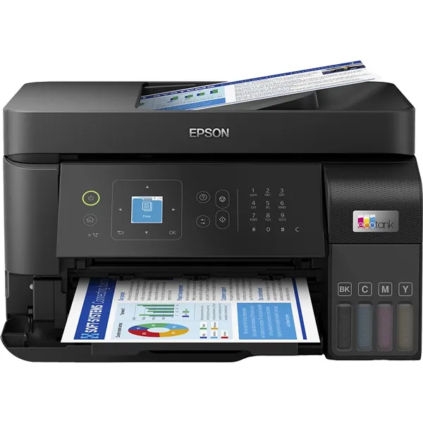 Impressora Multifuncional Epson EcoTank L5590 4 em 1 com Wi-Fi Bivolt - Preto/Cinza