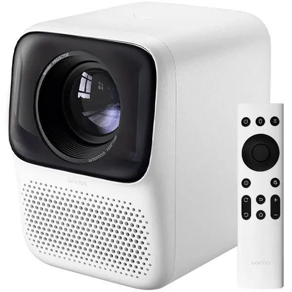 Projetor Wanbo T2 Max New 450 ANSI Lúmens com HDMI e USB Bivolt - Branco