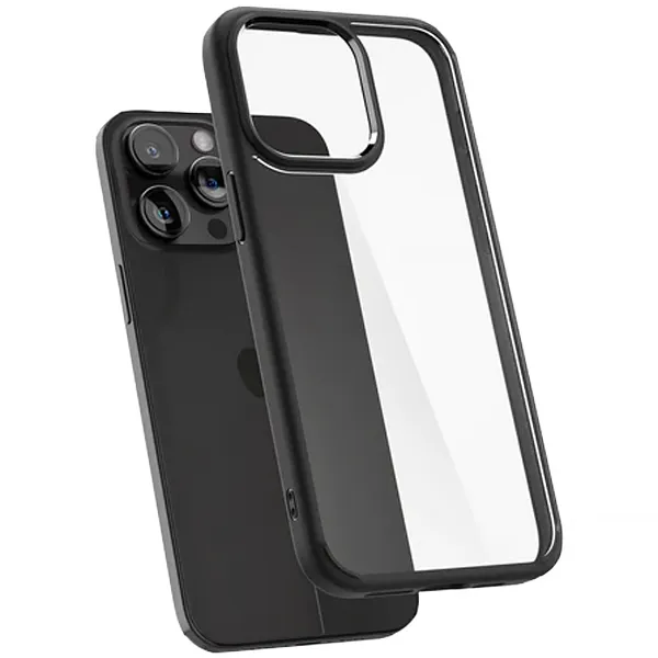 CAPA CEL SPIGEN IPHONE 15 PRO MAX 6.7" ACS06570 TRANSPARENTE/PRETO