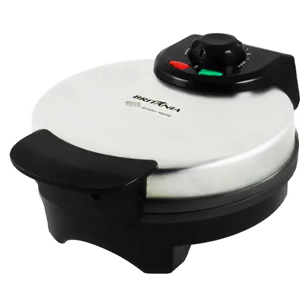 Máquina para Waffles Britânia Golden Waffle 850 watts 127V ~ 60Hz - Prata/Preta