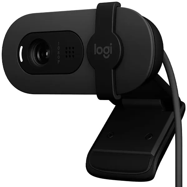 WEBCAM LOGITECH BRIO 100 USB FULL HD 1080P PRETO/CINZA