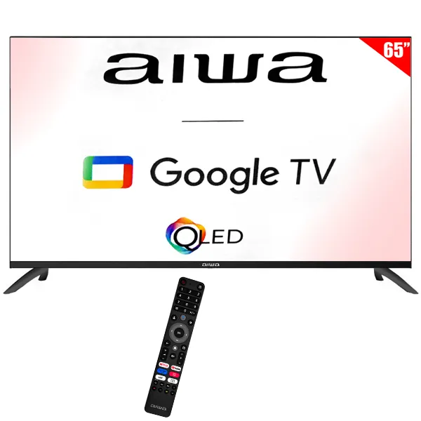 TV  AIWA 65" AW65B4QFG QLED SMAR(1ANO GARANTIA)4K U.HD BT AND/GOO TV+C