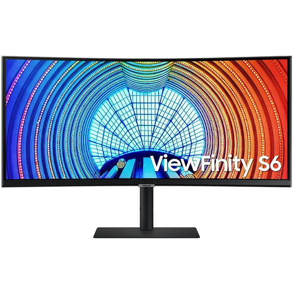 Monitor Curvo Samsung ViewFinity S6 S34A650UBN de 34" UWQHD 21:9 60Hz 6 ms con DisplayPort/HDMI