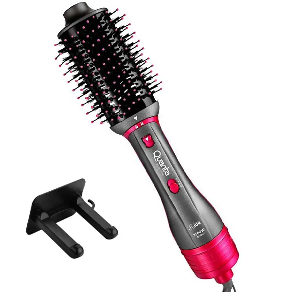 ESCOVA CABELO QUANTA QTES6001 2EM1 1300WATTS 2V CINZA/ROSA