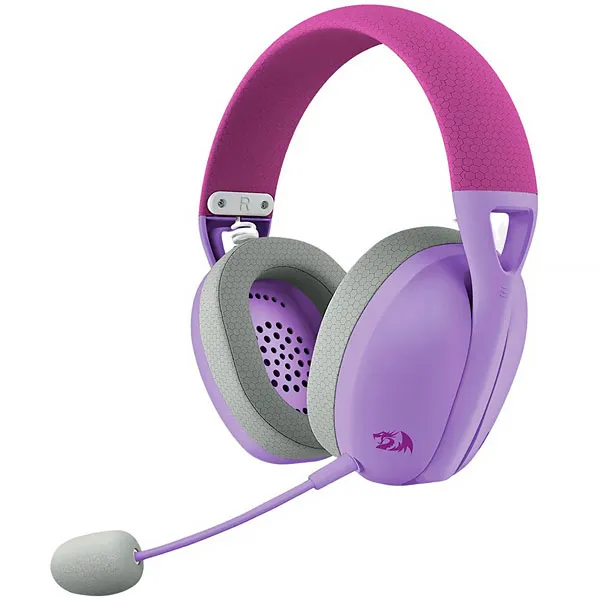 FONE BT REDRAGON H848PL IRE PRO C/MICROFONE ARCO ROXO/CINZA