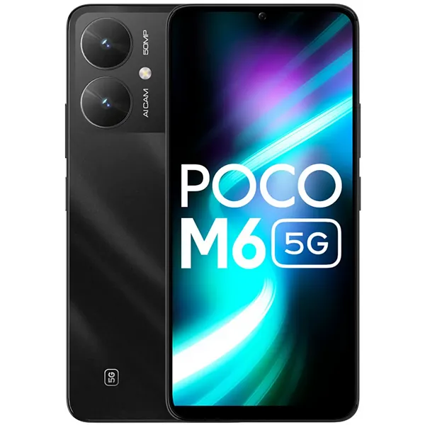 Smartphone Xiaomi POCO M6 5G Dual SIM de 128GB/4GB RAM de 6.74" 50MP/5MP - Galactic Black (India)