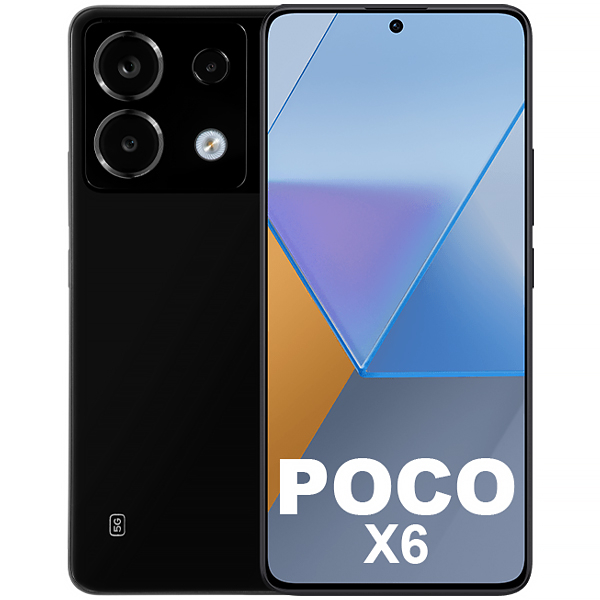 Smartphone Xiaomi POCO X6 5G Dual SIM de 256GB/12GB RAM de 6.67" 64+8+2MP/16MP - Mirror Black (India)