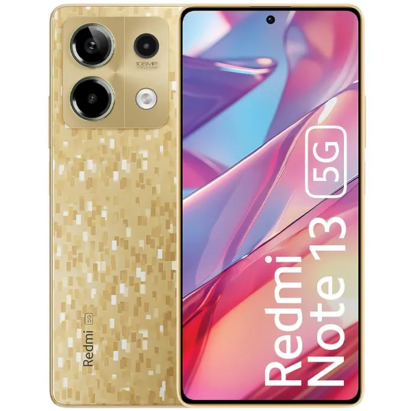 Smartphone Xiaomi Redmi Note 13 5G Dual SIM de 256GB/8GB RAM de 6.67" 108+8+2MP/16MP - Prism Gold (India)