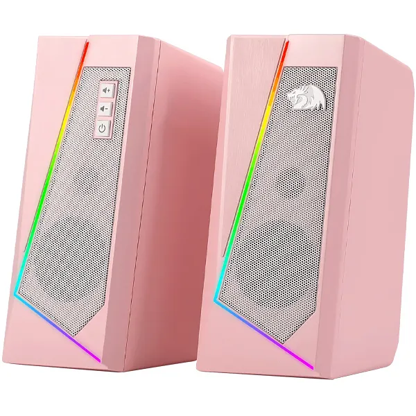 Speaker Redragon GS520P Anvil 2 de 3 watts RMS con USB/Mini Jack 3.5 mm - Rosa