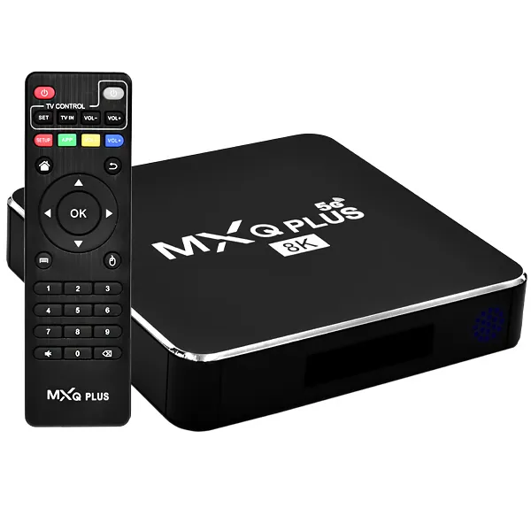 TV Box MXQ Plus 5G 8K Ultra HD de 512GB/128GB de RAM - Preto