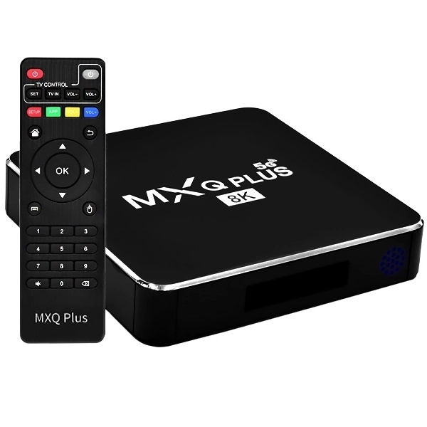 TV Box MXQ Plus 5G 8K Ultra HD de 512GB/128GB de RAM - Negro