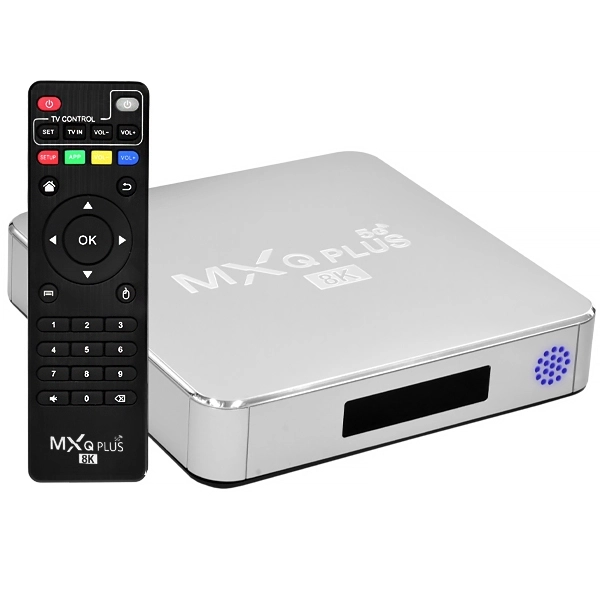 TV BOX MXQ PLUS 8K ULTRA HD 5G (128GB+512GB) ANDROID 11.0 SILVER