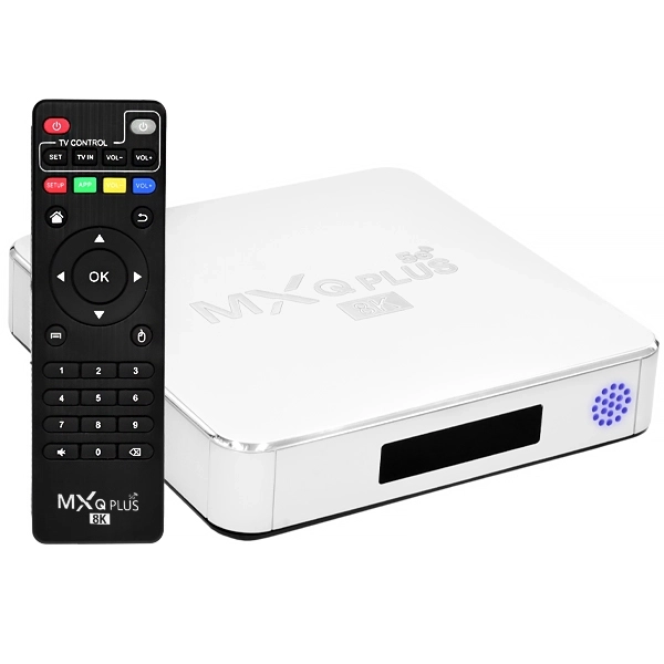 TV BOX MXQ PLUS 8K ULTRA HD 5G (128GB+512GB) ANDROID 11.0 BRANCO