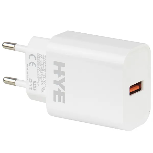 ADAPTADOR DE TOMADA USB HYE HYEC165U 22.5W 1SAIDA(PADRAO BR)BRANCO