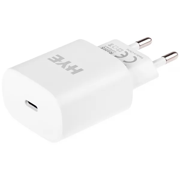 Adaptador de Tomada HYE C180C USB-C de 20 watts - Branco