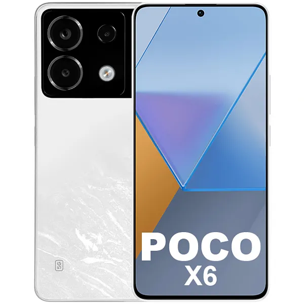 Smartphone Xiaomi POCO X6 5G Dual SIM de 512GB/12GB RAM de 6.67" 64+8+2MP/16MP - Snowstorm White (India)