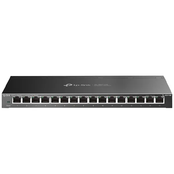SWITCH TP-LINK TL-SG116E 16PORTAS 10/100/1000MBPS PRETO