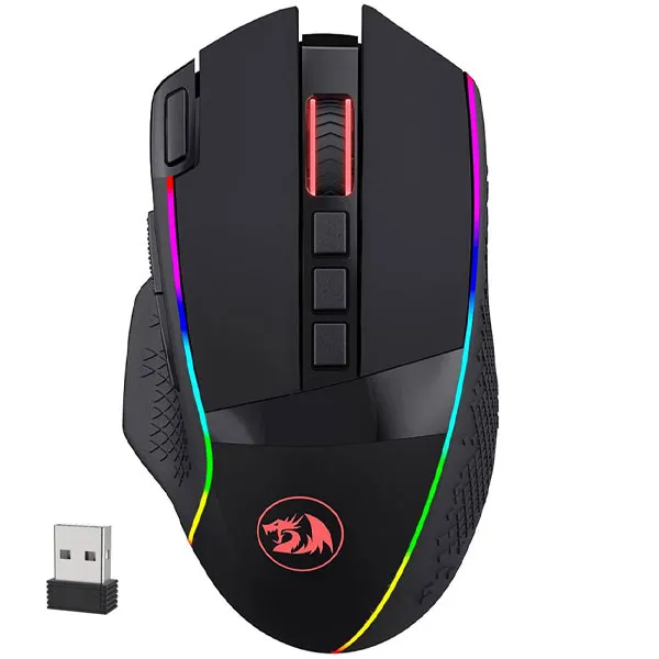 MOUSE REDRAGON M991 RGB ENLIGHTMEN WIRELESS GAMING USB OPTICO PRETO
