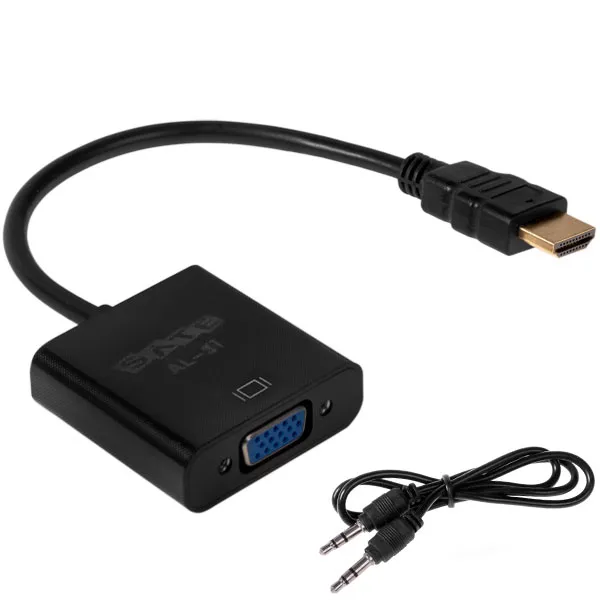 ADAPTADOR HDMI P/VGA SATELLITE AL-31 PRETO