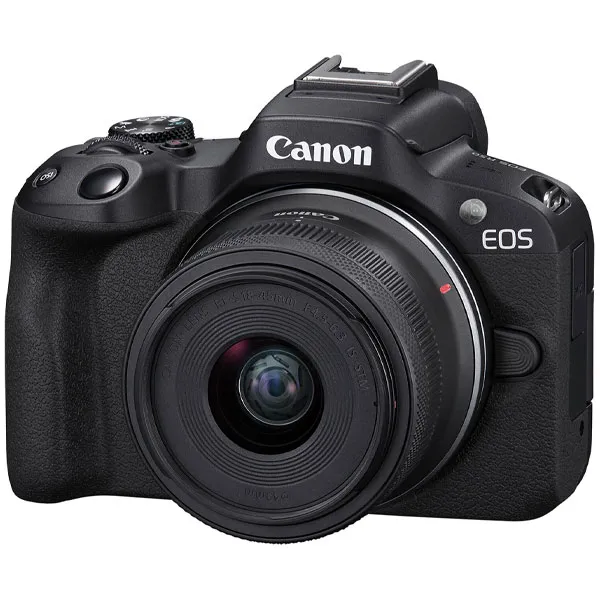 Cámara Canon EOS R50 24.2MP Wi-Fi/Bluetooth con Lente RF-S 18-45 mm F4.5-6.3 IS STM - Negra