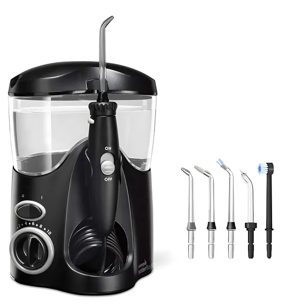 Irrigador Bucal Waterpik Ultra Waterflosser WP-112W com 10 Níveis de Pressão 600 ml 120V ~ 60Hz - Preto