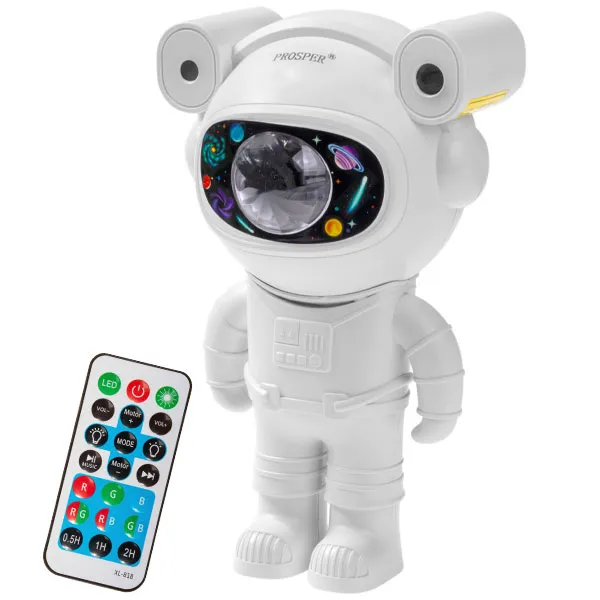Speaker e Projetor de Luz Prosper P-3111 Astronaut 5 watts com Bluetooth - Branco