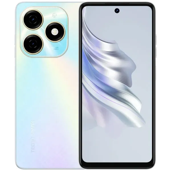 Smartphone TECNO Spark 20 KJ5 Dual SIM de 256GB/8GB RAM de 6.6" 50MP/32MP - Cyber White