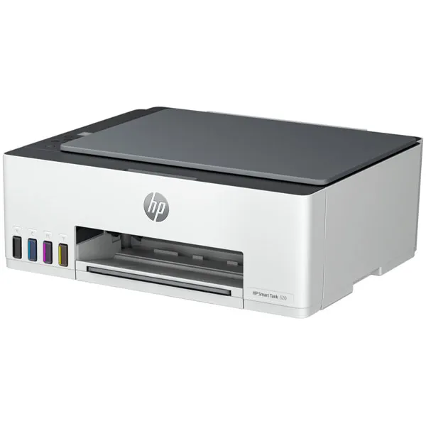 Impressora Multifuncional HP Smart Tank 520 All-in-One 3 em 1 Bivolt - Branca/Cinza