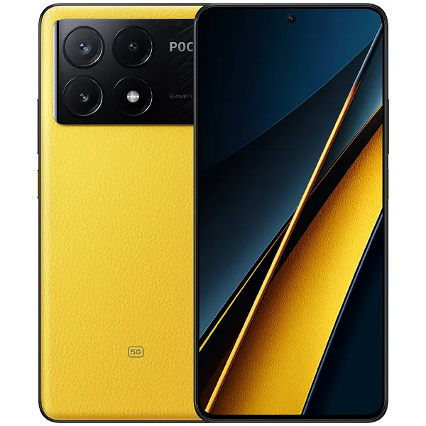 Smartphone Xiaomi POCO X6 Pro 5G NFC Dual SIM de 256GB/8GB RAM de 6.67" 64+8+2MP/16MP - Yellow (India)