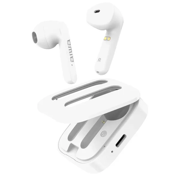FONE BT *AIWA AWTWSR6W TWS EARBUDS C/MICROFONE BRANCO