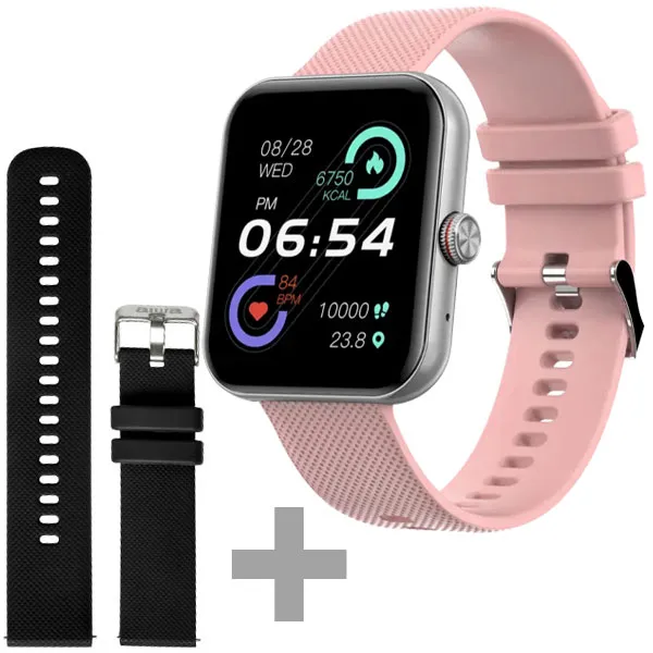RELOGIO AIWA AWSF13P 2GEN SMART WATCH ROSA/PRETO