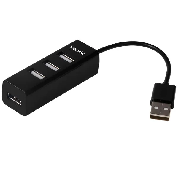HUB YOOKIE HUB-08 USB 4EM1 PRETO