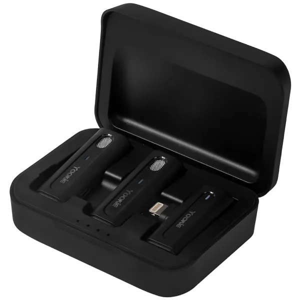 MICROFONE  P/ CELULAR YOOKIE YE15 2EM1 WIRELESS IPHONE PRETO