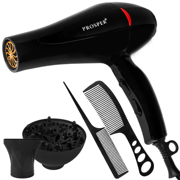 SECADOR PROSPER P-6601 2800WATTS C/DIFUSOR 220V/50/60HZ PRETO/VERMELHO