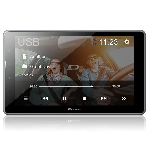 Multimídia Receiver Pioneer DMH-AF555BT de 9" com USB/Bluetooth