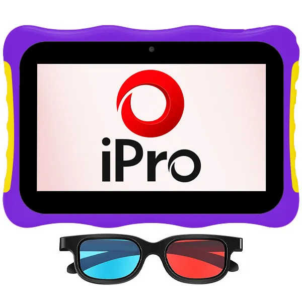 TABLET IPRO TURBO4 7.0" 2GB+32GB WIFI KIDS ROXO+OCULOS
